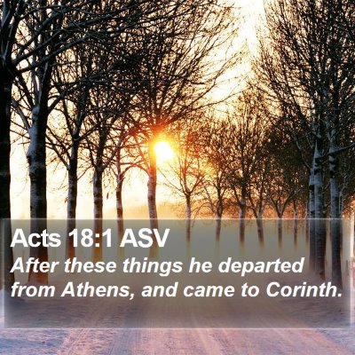 Acts 18:1 ASV Bible Verse Image