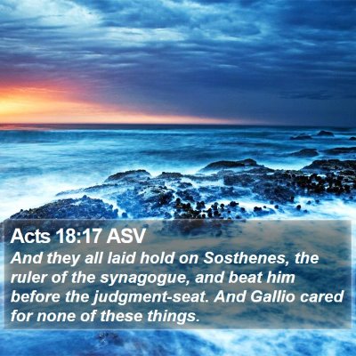 Acts 18:17 ASV Bible Verse Image