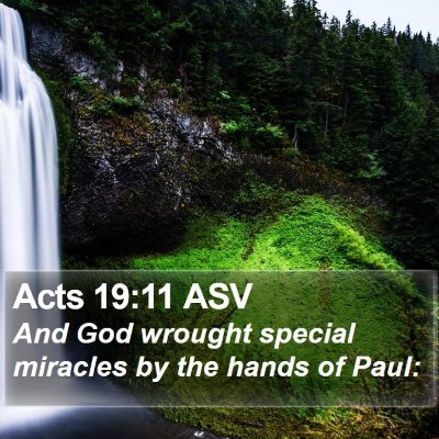 Acts 19:11 ASV Bible Verse Image