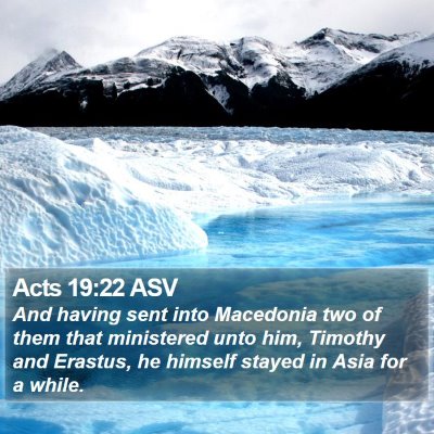 Acts 19:22 ASV Bible Verse Image