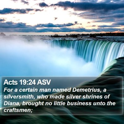 Acts 19:24 ASV Bible Verse Image