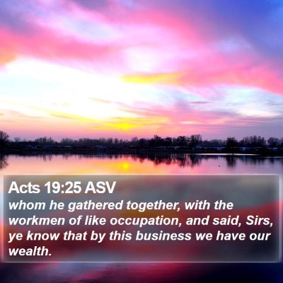 Acts 19:25 ASV Bible Verse Image