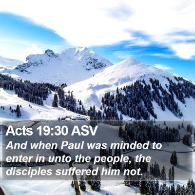 Acts 19:30 ASV Bible Verse Image