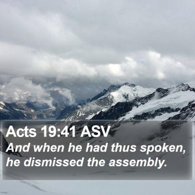 Acts 19:41 ASV Bible Verse Image