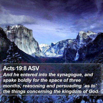 Acts 19:8 ASV Bible Verse Image