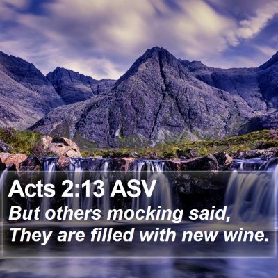Acts 2:13 ASV Bible Verse Image