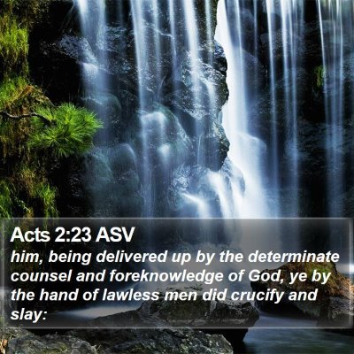 Acts 2:23 ASV Bible Verse Image
