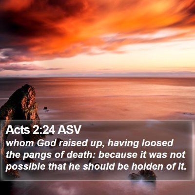 Acts 2:24 ASV Bible Verse Image