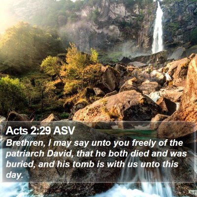 Acts 2:29 ASV Bible Verse Image