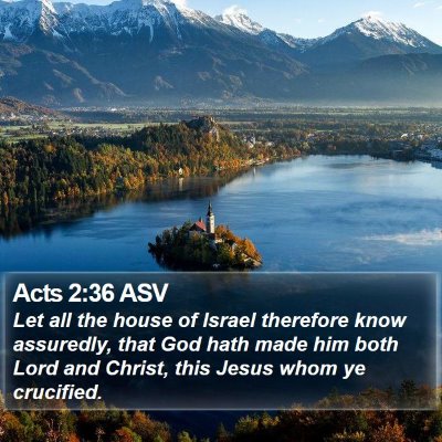 Acts 2:36 ASV Bible Verse Image