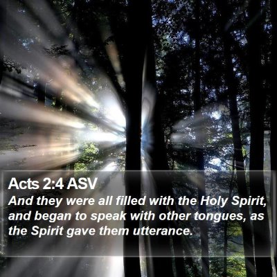 Acts 2:4 ASV Bible Verse Image
