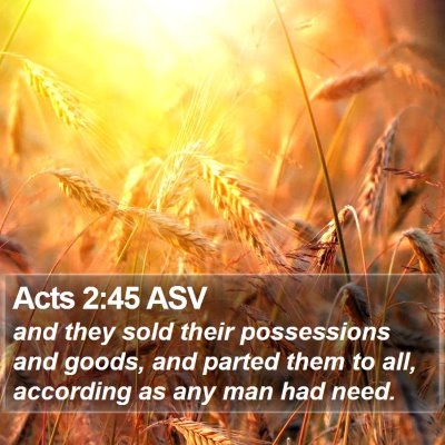 Acts 2:45 ASV Bible Verse Image