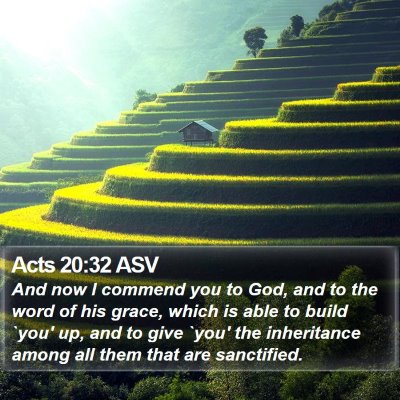 Acts 20:32 ASV Bible Verse Image