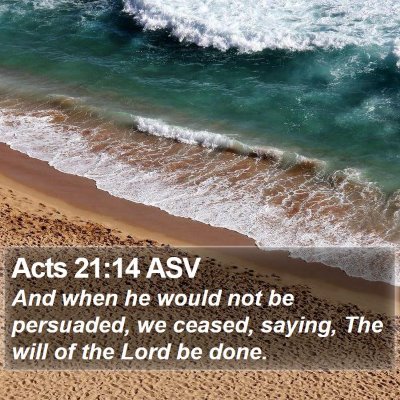 Acts 21:14 ASV Bible Verse Image