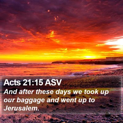 Acts 21:15 ASV Bible Verse Image