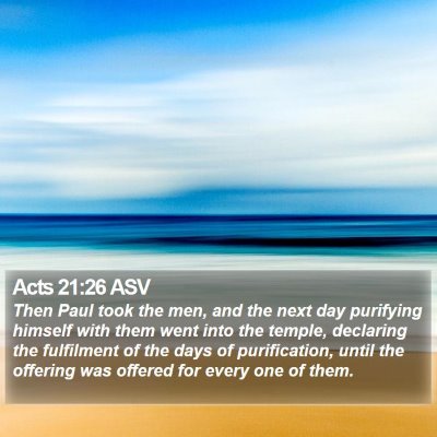 Acts 21:26 ASV Bible Verse Image