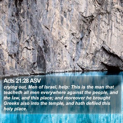 Acts 21:28 ASV Bible Verse Image