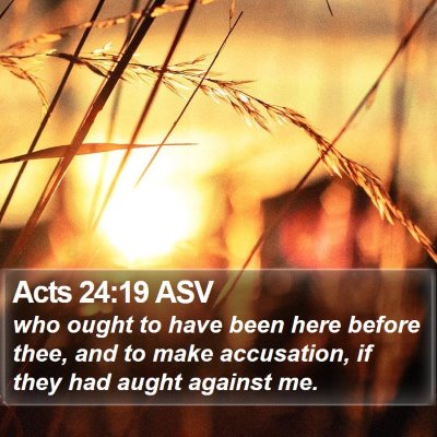 Acts 24:19 ASV Bible Verse Image
