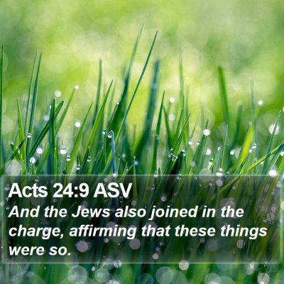 Acts 24:9 ASV Bible Verse Image
