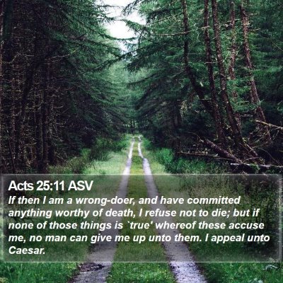 Acts 25:11 ASV Bible Verse Image