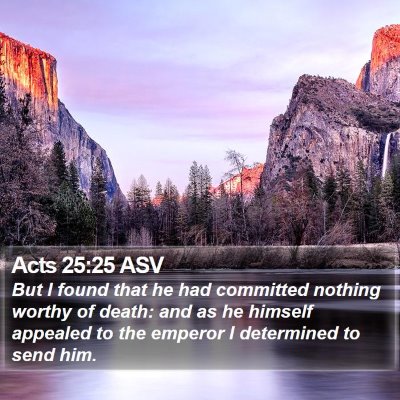 Acts 25:25 ASV Bible Verse Image