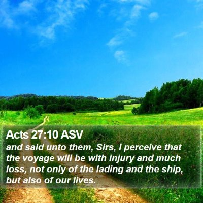 Acts 27:10 ASV Bible Verse Image