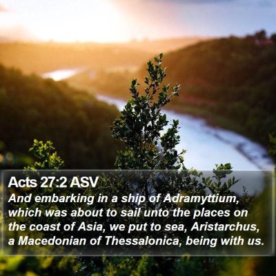 Acts 27:2 ASV Bible Verse Image