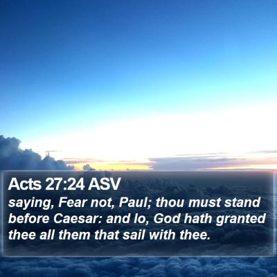 Acts 27:24 ASV Bible Verse Image