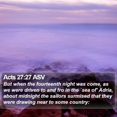 Acts 27:27 ASV Bible Verse Image