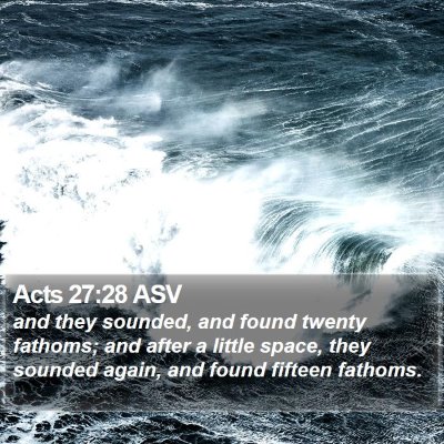 Acts 27:28 ASV Bible Verse Image