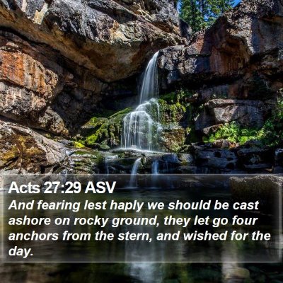 Acts 27:29 ASV Bible Verse Image