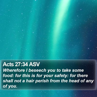 Acts 27:34 ASV Bible Verse Image