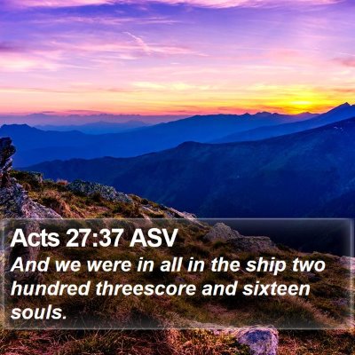 Acts 27:37 ASV Bible Verse Image