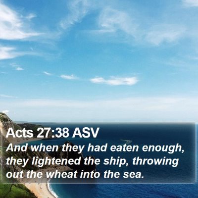 Acts 27:38 ASV Bible Verse Image