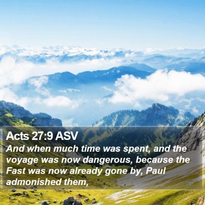 Acts 27:9 ASV Bible Verse Image