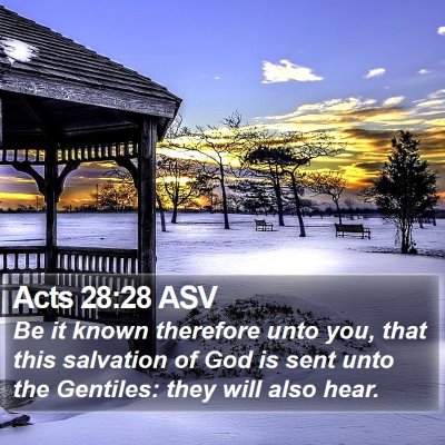 Acts 28:28 ASV Bible Verse Image