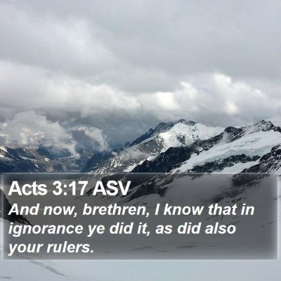 Acts 3:17 ASV Bible Verse Image