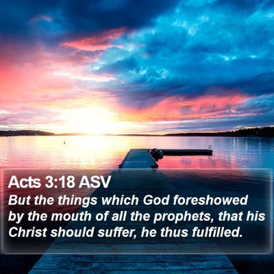 Acts 3:18 ASV Bible Verse Image