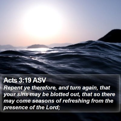 Acts 3:19 ASV Bible Verse Image