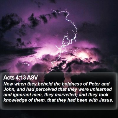 Acts 4:13 ASV Bible Verse Image