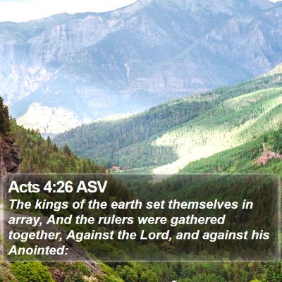 Acts 4:26 ASV Bible Verse Image