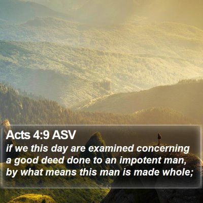 Acts 4:9 ASV Bible Verse Image