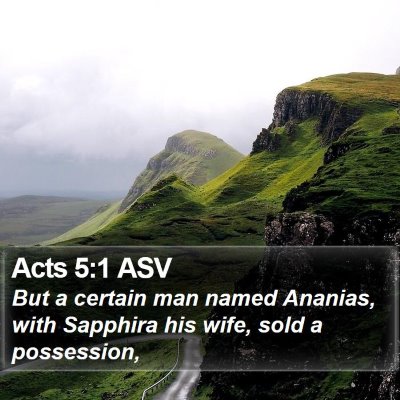 Acts 5:1 ASV Bible Verse Image