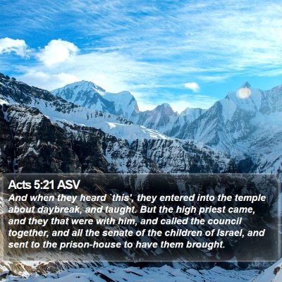 Acts 5:21 ASV Bible Verse Image