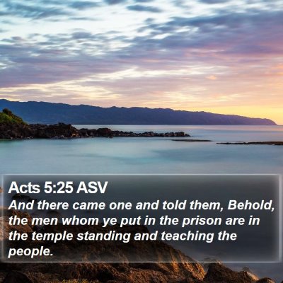 Acts 5:25 ASV Bible Verse Image