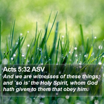 Acts 5:32 ASV Bible Verse Image