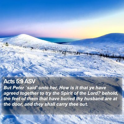 Acts 5:9 ASV Bible Verse Image