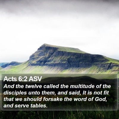 Acts 6:2 ASV Bible Verse Image