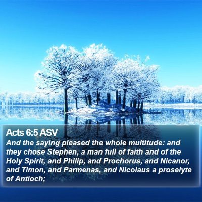 Acts 6:5 ASV Bible Verse Image