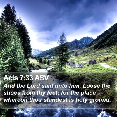Acts 7:33 ASV Bible Verse Image